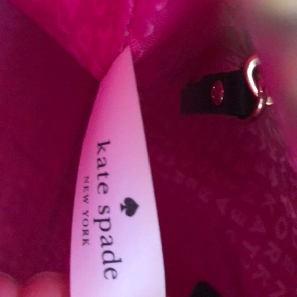 Kate Spade Black Leather with Bow Crossbody Purse - Picture 8 of 14